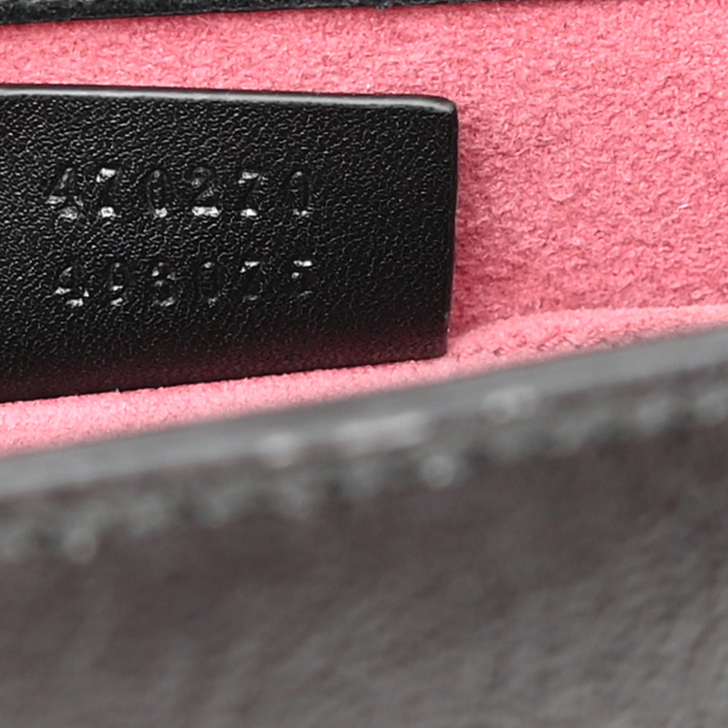 Patent Embroidered Mini Sylvie Top Handle Bag Black