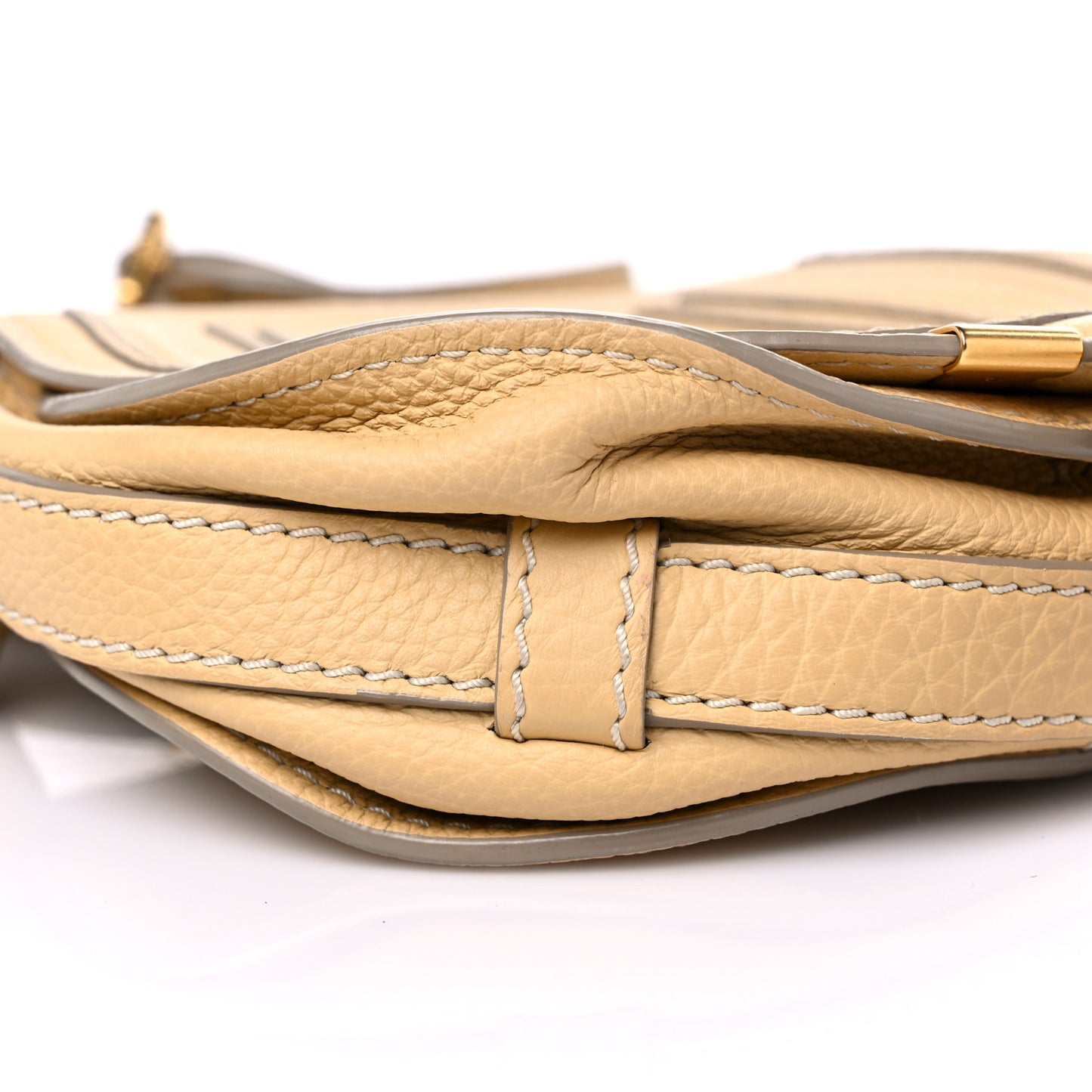 Calfskin Mini Marcie Round Crossbody Bag Sunlight