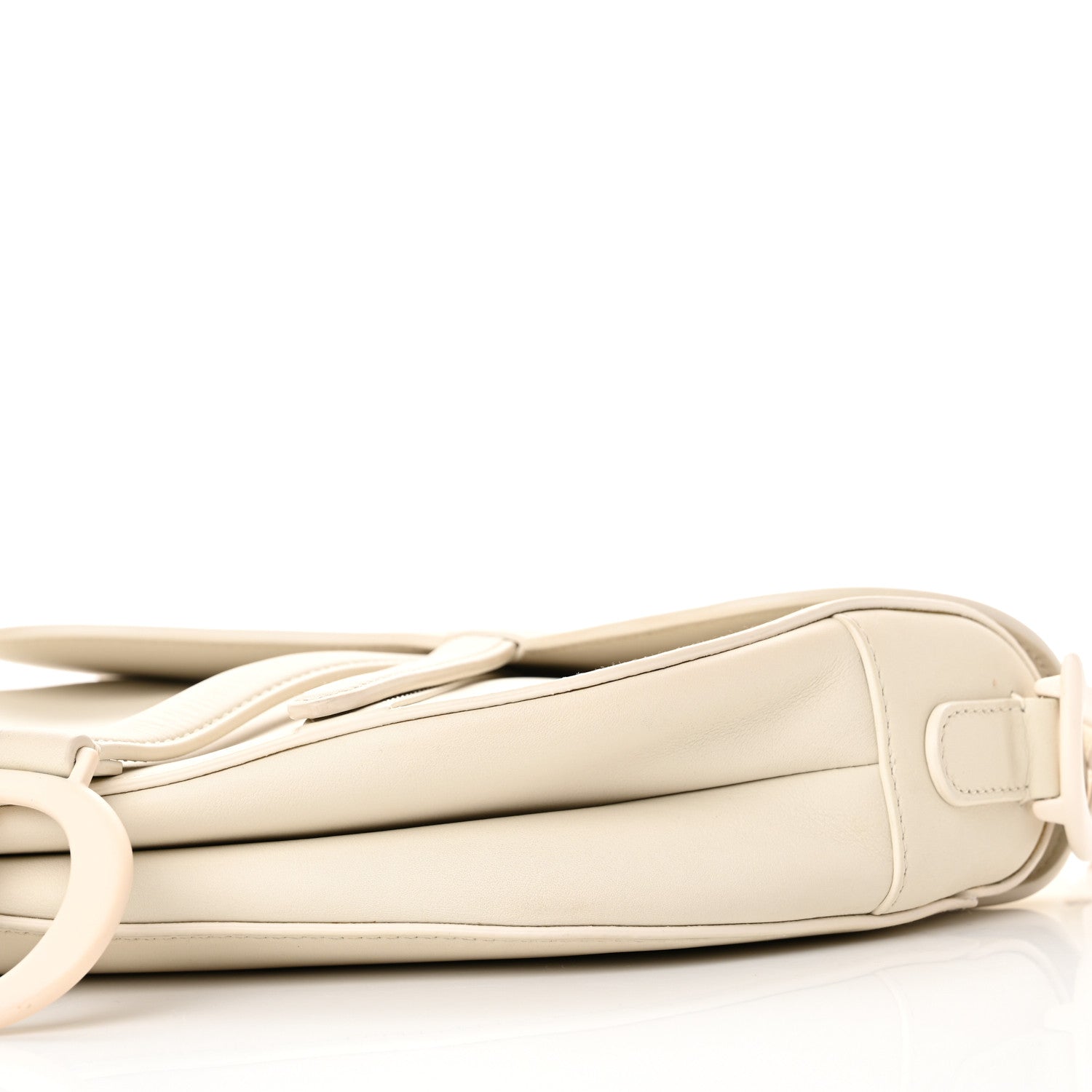 Christian Dior Ultra Matte Calfskin Saddle Bag Off White 10 of 11