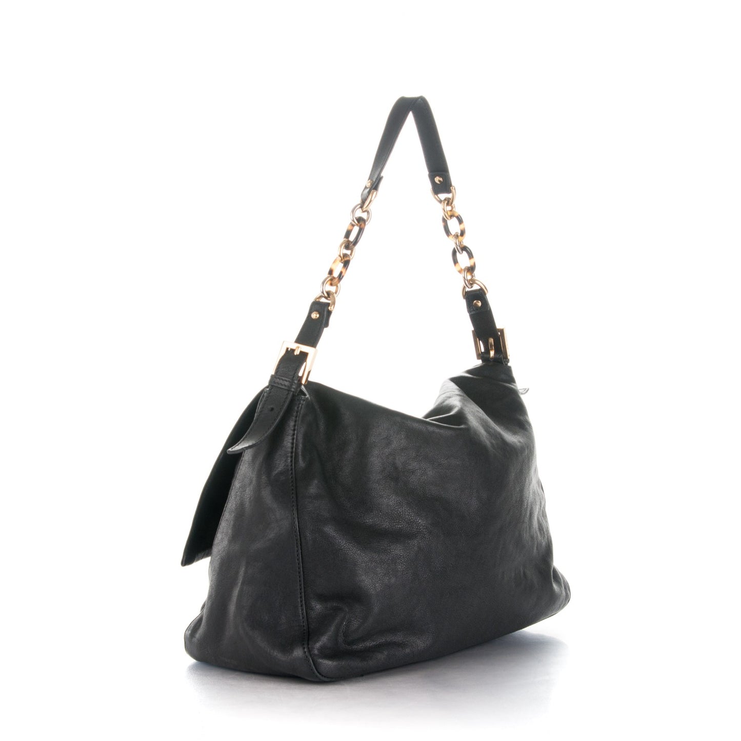 Calfskin Big Forever Mama Baguette Black