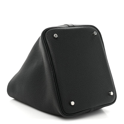 Hermes Taurillon Clemence Picotin Lock 22 MM Black 4 of 14