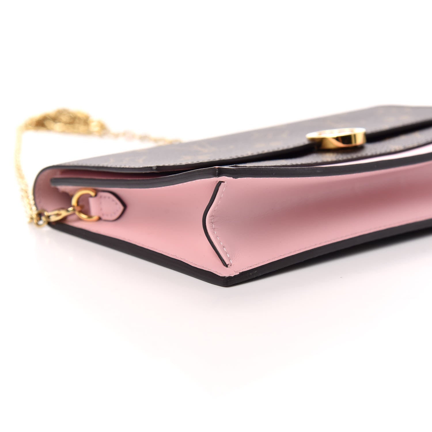 Louis Vuitton Monogram Flore Chain Wallet Rose Ballerine 6 of 10