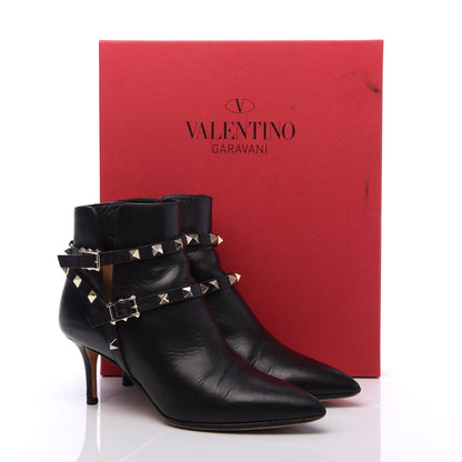 Valentino Garavani Calfskin Rockstud Double Buckle 65mm Ankle Boots 36 Black 11 of 11