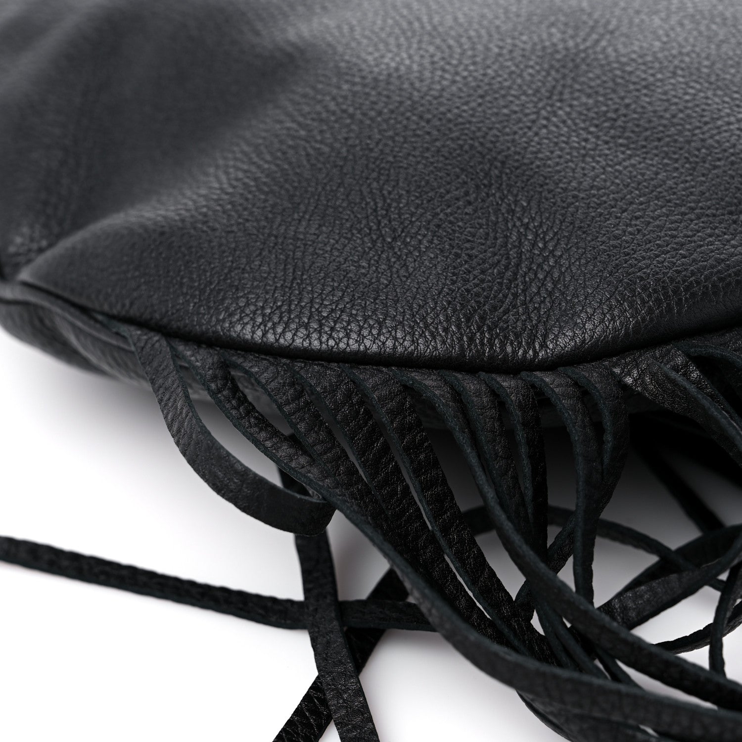 Gucci Calfskin Large New Jackie Nouveau Fringe Hobo Black 10 of 12