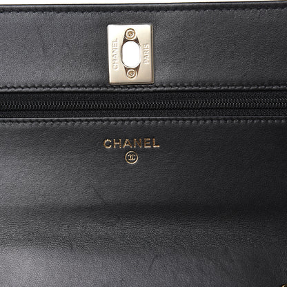 Chanel Lambskin Quilted Trendy CC Wallet On Chain WOC Black 6 of 16