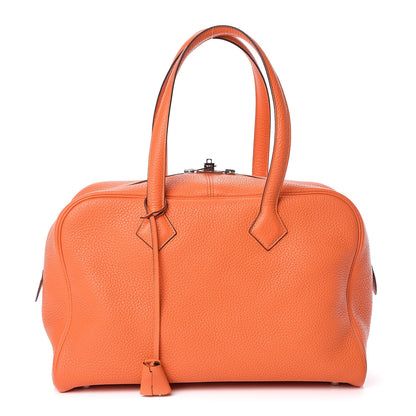 Hermes Taurillon Clemence Victoria II 35 Orange 1 of 10