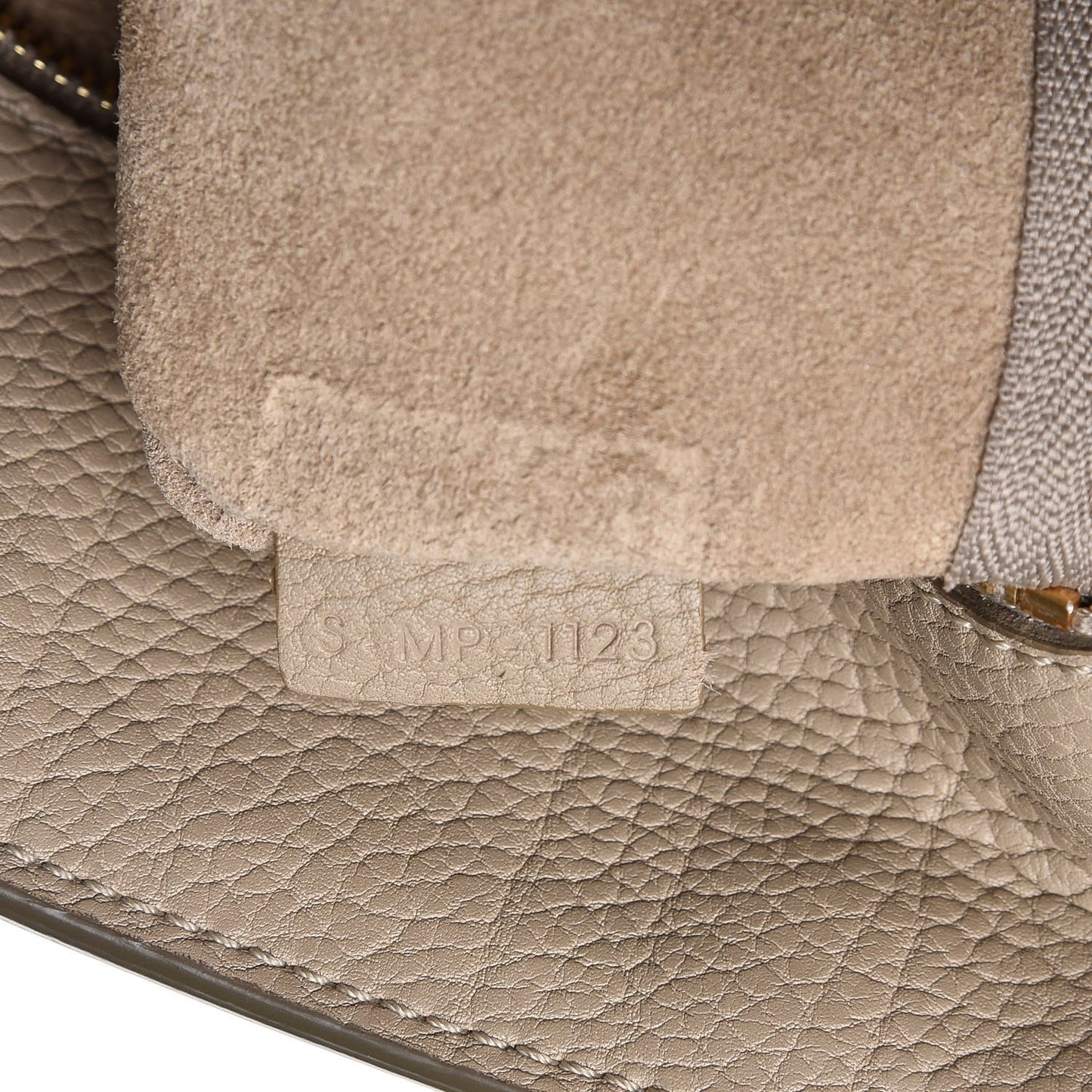 Crisped Calfskin Small Tie Knot Tote Light Taupe