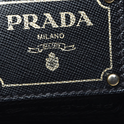 Prada Tessuto Nylon Saffiano Tote Black 6 of 8