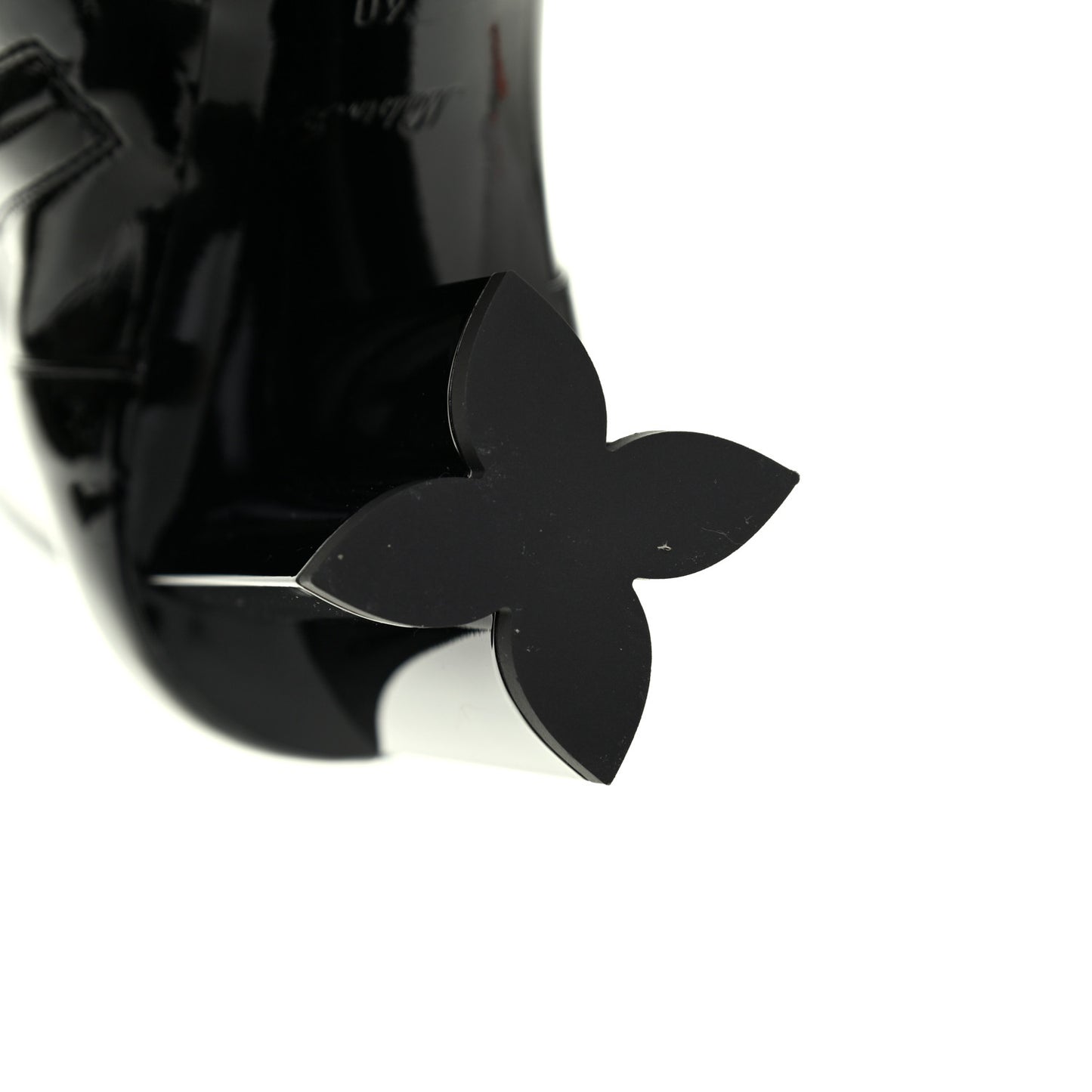 Patent Silhouette Ankle Boots 40 Black