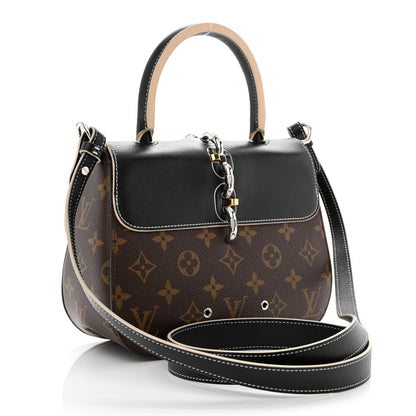 Louis Vuitton Calfskin Monogram Chain It Bag PM Black 3 of 11