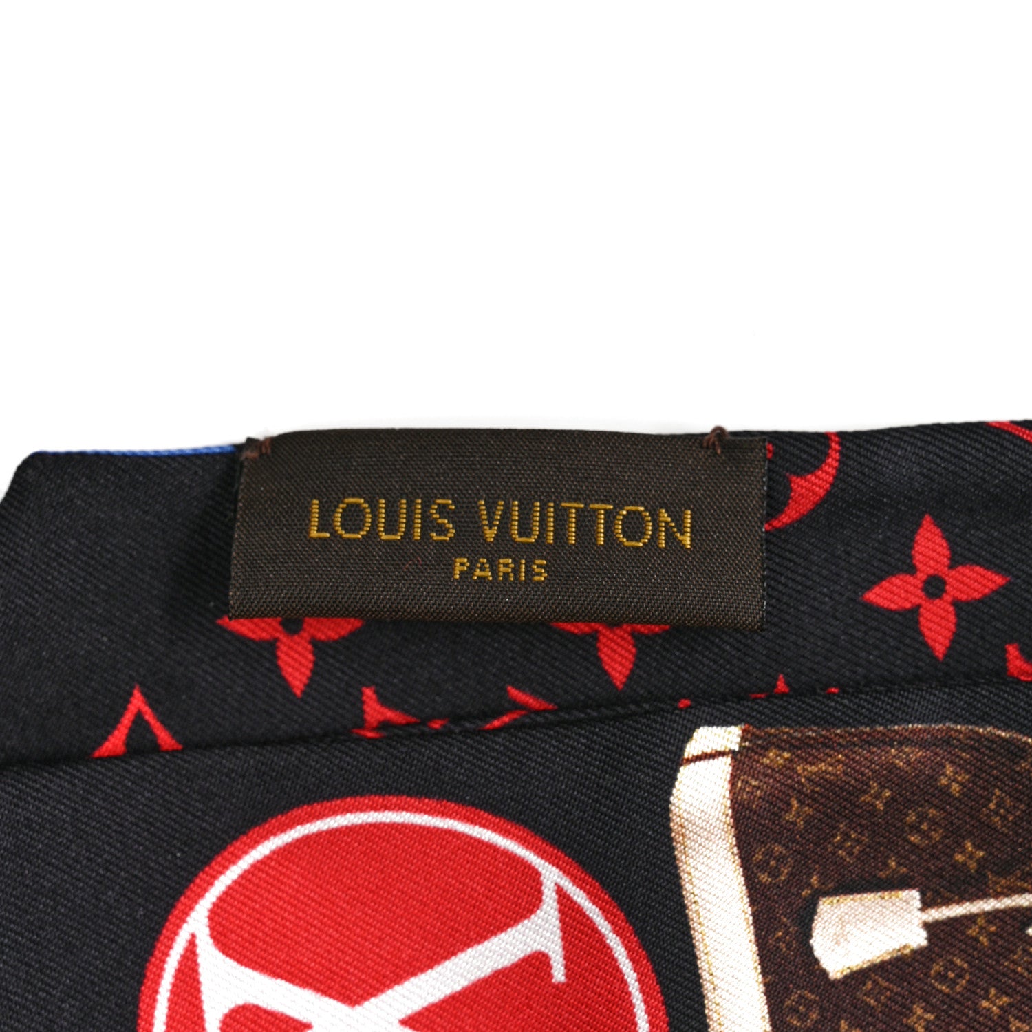 Louis Vuitton Silk Monogram Tribute To Alma BB Bandeau Black 4 of 4