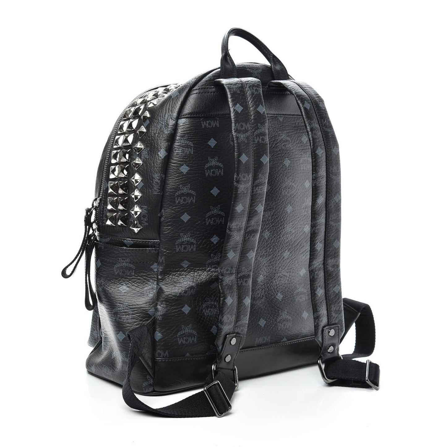 Visetos Studded Medium Backpack Black