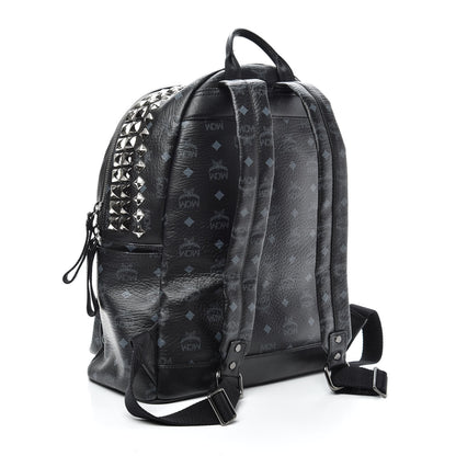 MCM Visetos Studded Medium Backpack Black 3 of 9