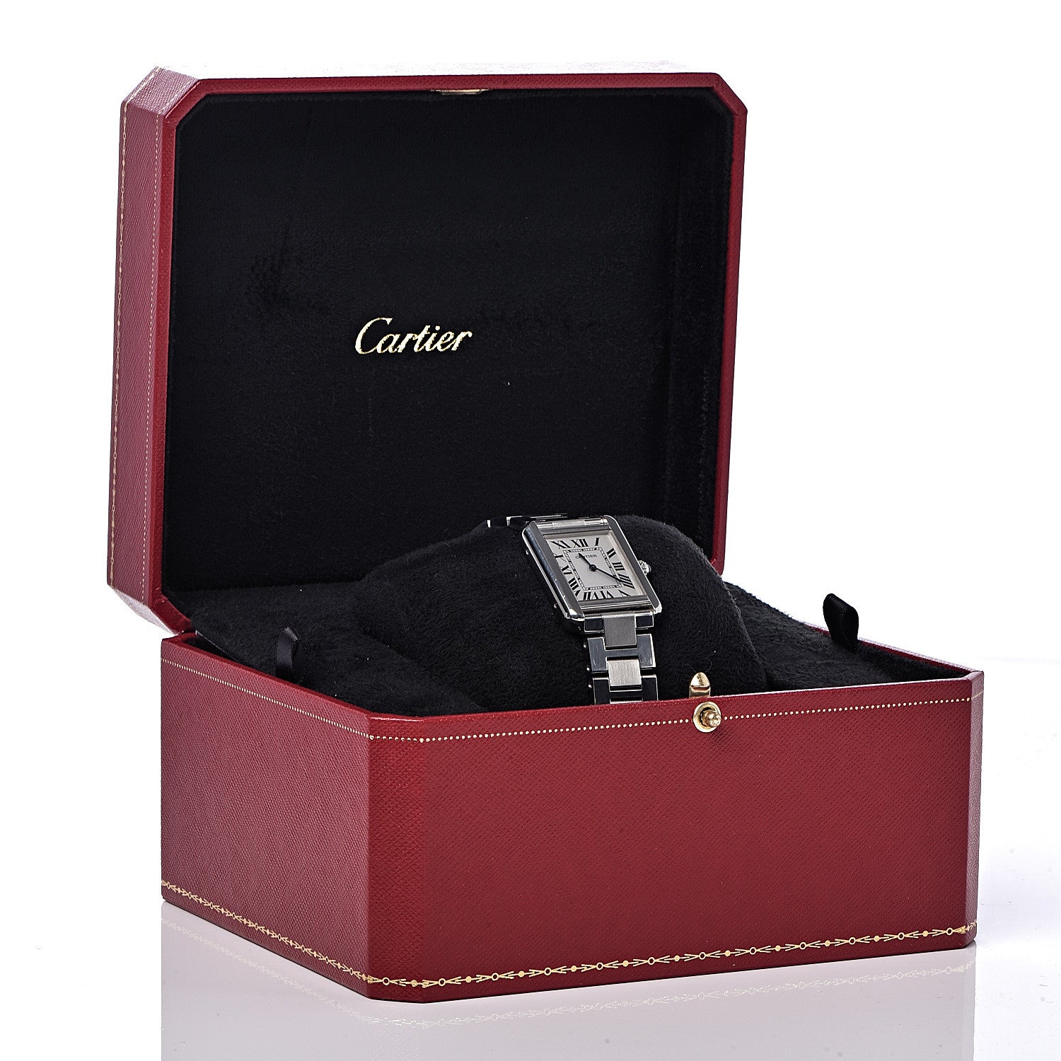 Cartier Stainless Steel 24mm Tank Solo Quartz Watch 8 of 8