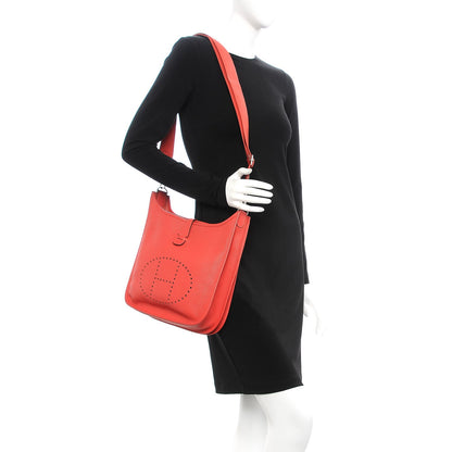 Hermes Taurillon Clemence Evelyne III PM Rose Jaipur 2 of 8