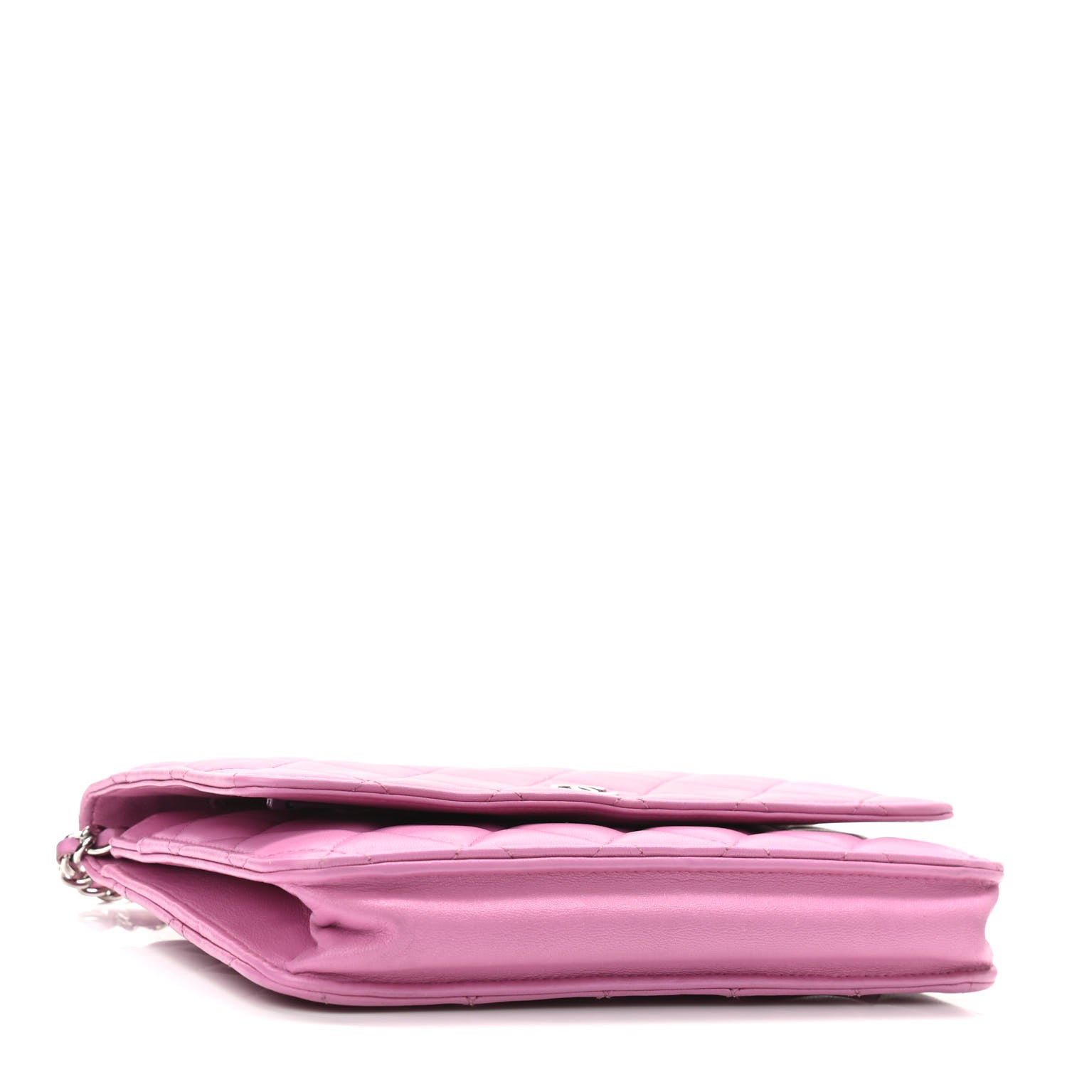 Chanel Lambskin Quilted Wallet On Chain WOC Purple 3 of 10