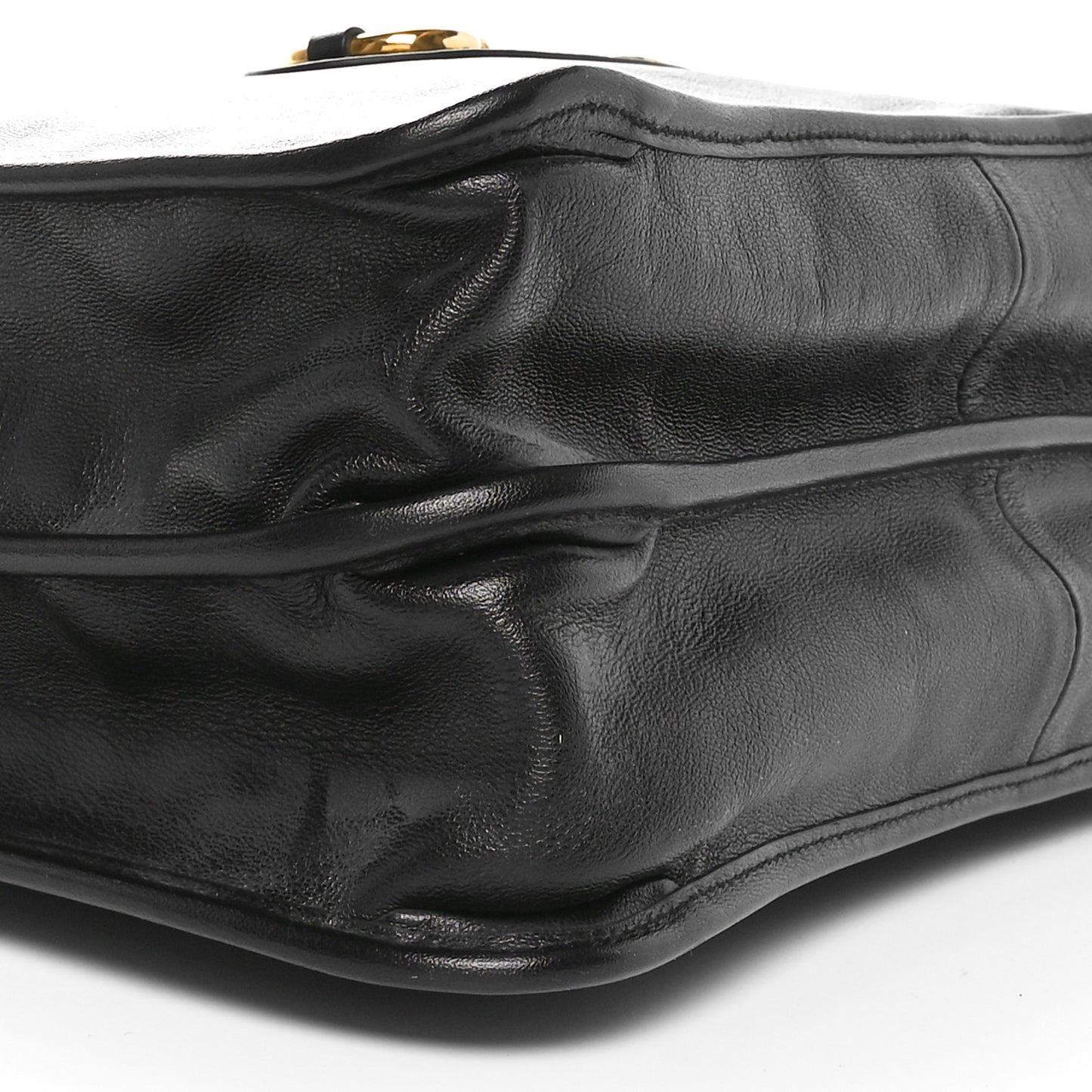 New Sakai Calfskin Lux Medium Horsebit 1955 Tote Bag Black