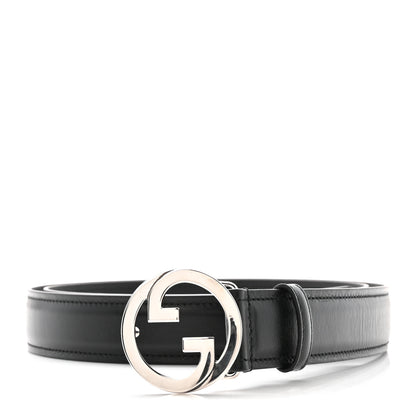 Gucci Lux Calfskin Blondie Interlocking G 30mm Belt 110 44 Black 1 of 6