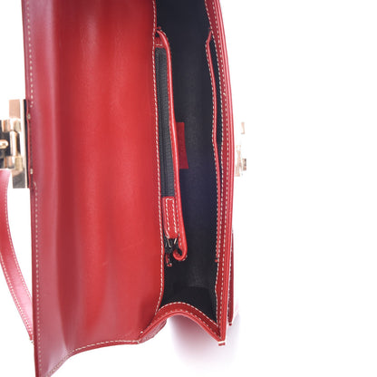Gucci Calfskin Shoulder Bag Red 5 of 13