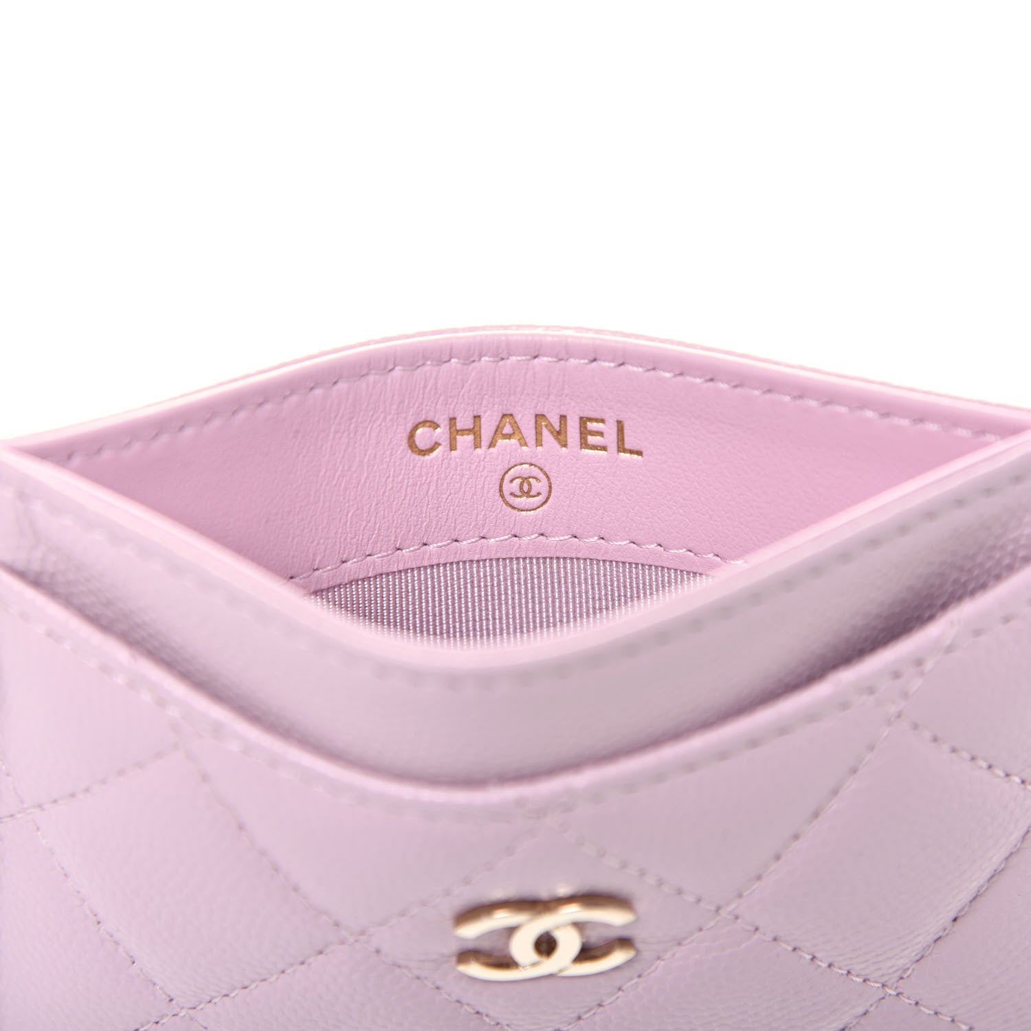 Chanel Caviar Quilted Card Holder Light Pink 6 of 8