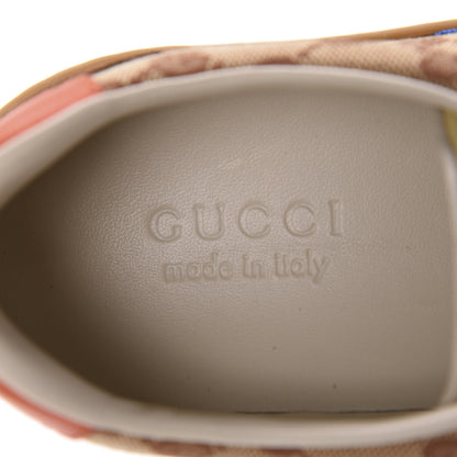 Gucci GG Monogram Suede Web Mens G74 Sneakers 8.5 Beige Ruggine Cuir 7 of 10
