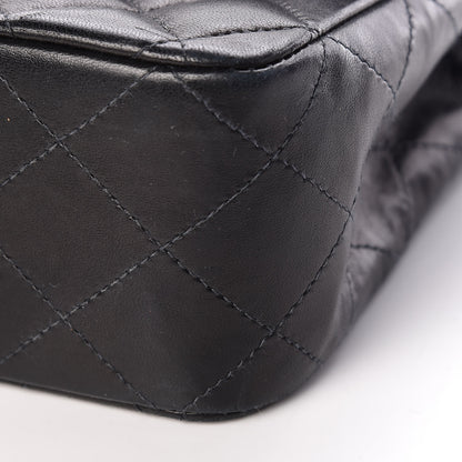 Chanel Lambskin Quilted Medium Double Flap Black 10 of 12