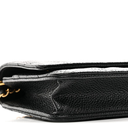Chanel Caviar Quilted Wallet On Chain WOC Black 10 of 12