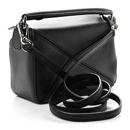 Loewe Calfskin Mini Puzzle Bag Black 3 of 9