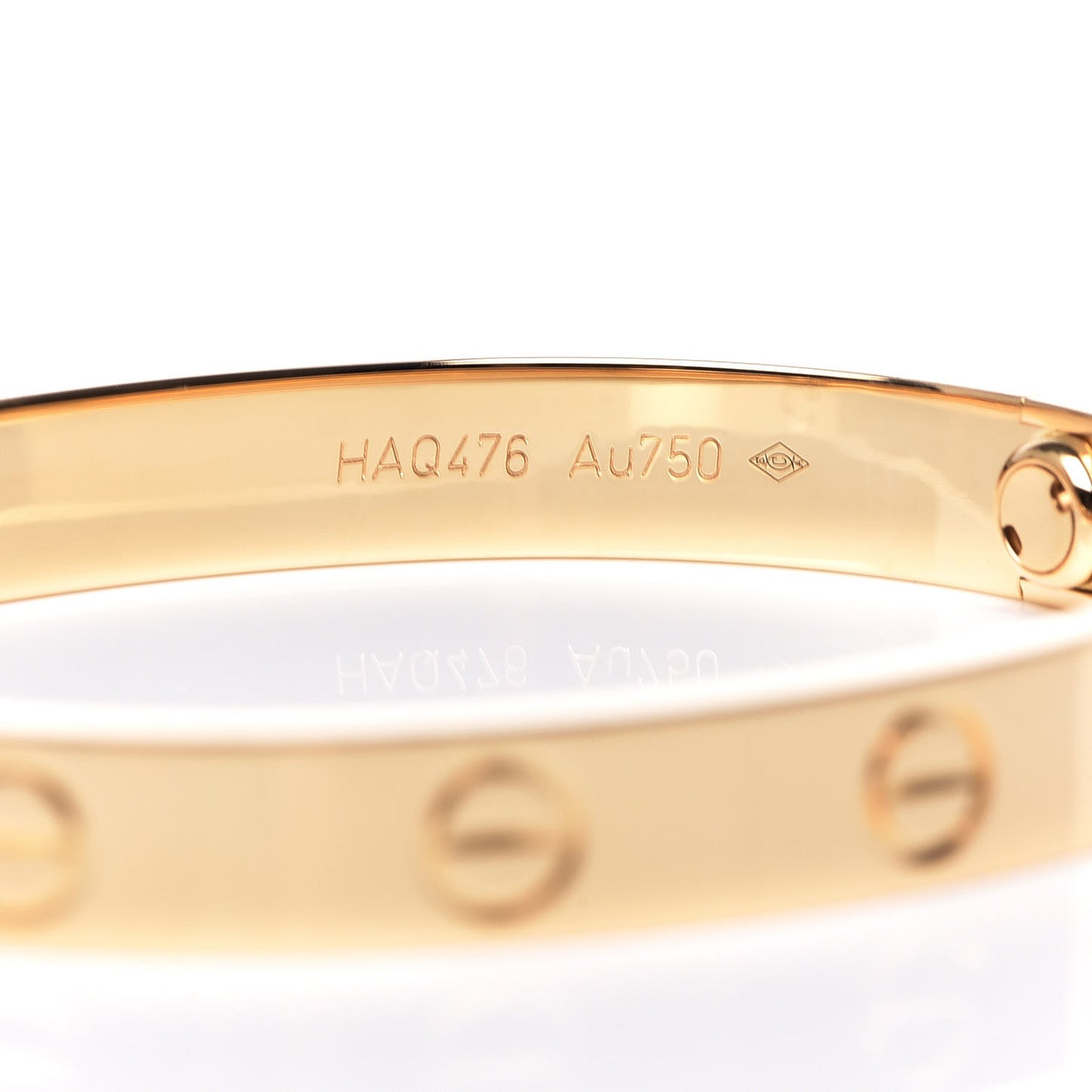 18K Yellow Gold LOVE Bracelet 15