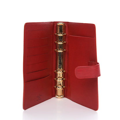 Louis Vuitton Epi Medium Ring Agenda Cover Rouge 5 of 8