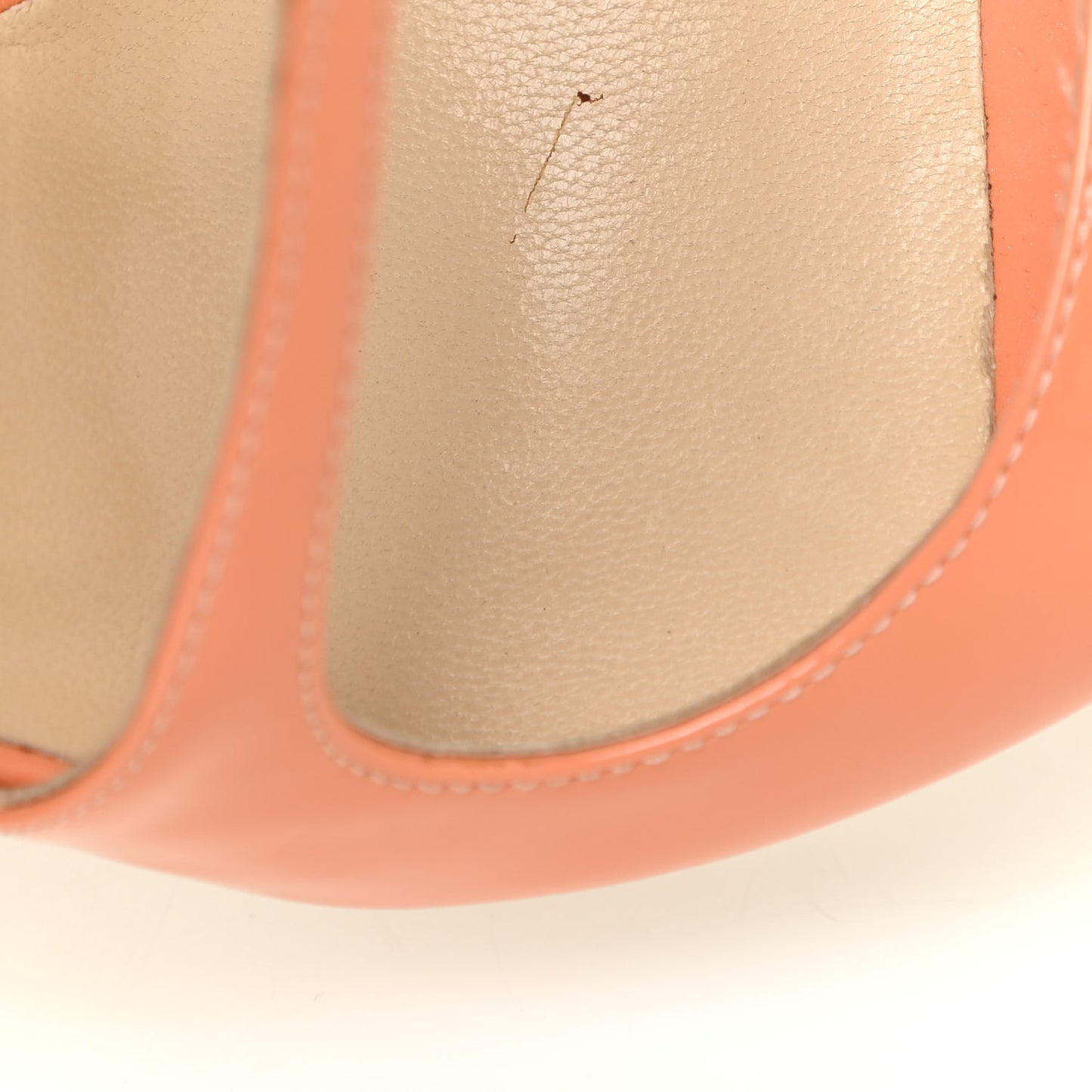 Patent Calfskin Lang Sandals 36.5 Orange