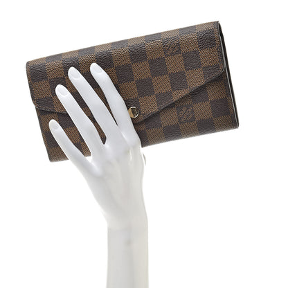 Louis Vuitton Damier Ebene Sarah Wallet NM 2 of 9