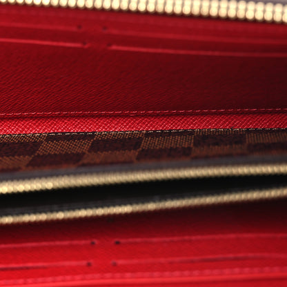 Louis Vuitton Damier Ebene Clemence Wallet Cherry 5 of 10