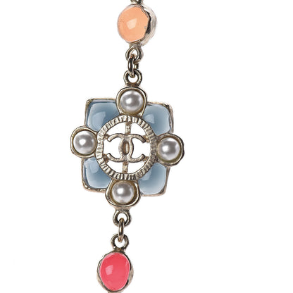 Chanel Resin Gripoix Poured Glass Pearl Necklace Multicolor 4 of 6
