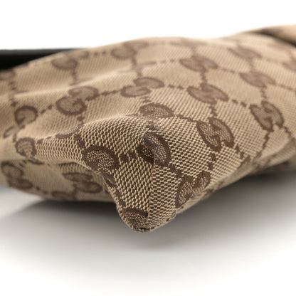 Gucci GG Monogram Web Double Pocket Belt Bag Dark Brown 9 of 11