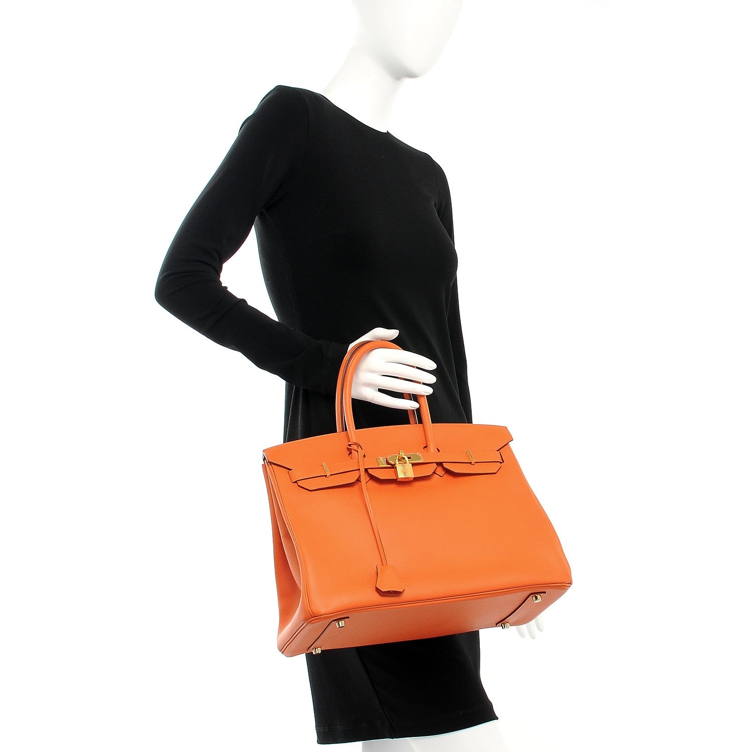 Hermes Epsom Birkin 35 Orange 2 of 30