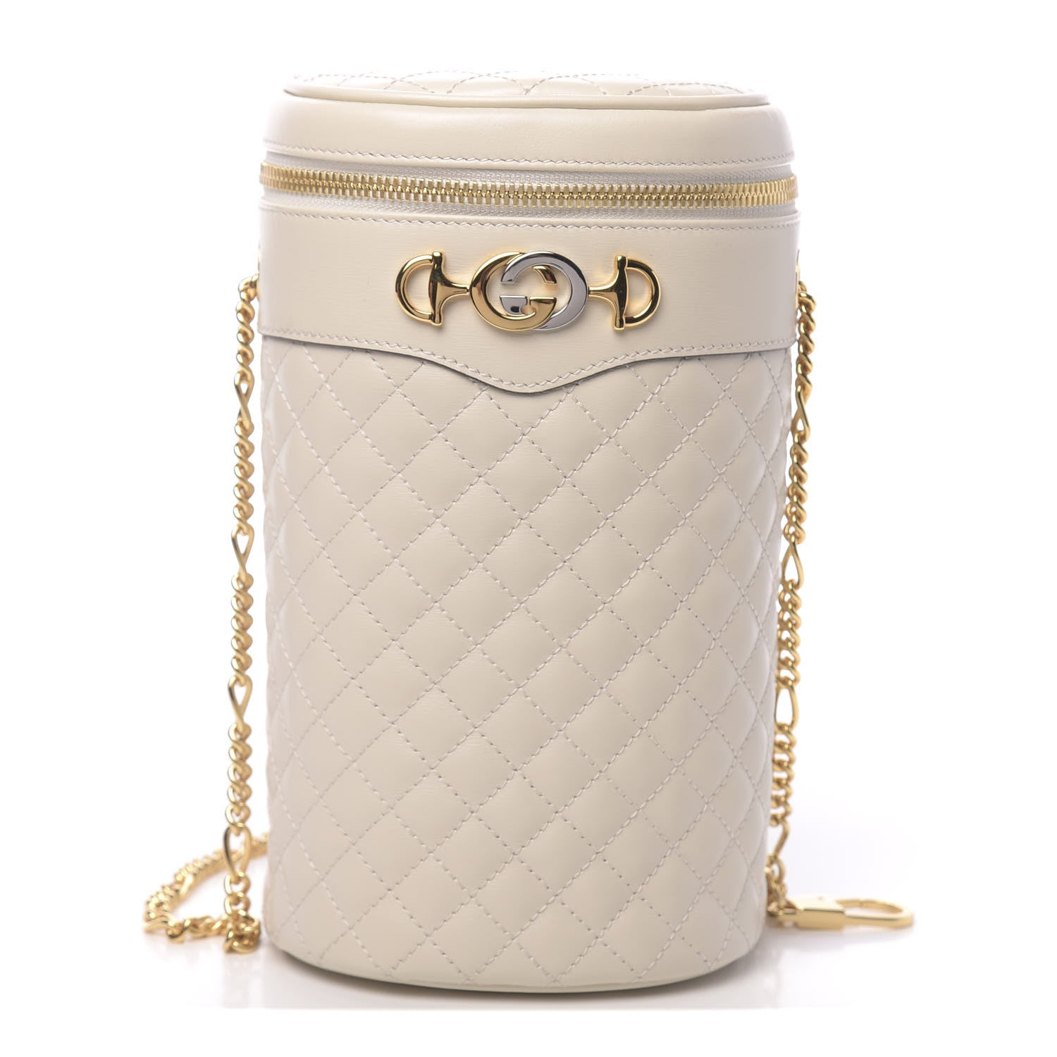Gucci Calfskin Trapuntata Zumi Belt Bag Off White 1 of 14