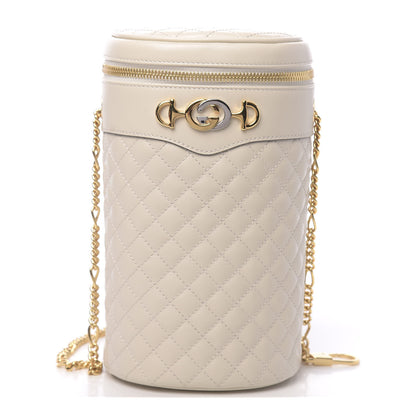 Gucci Calfskin Trapuntata Zumi Belt Bag Off White 1 of 14