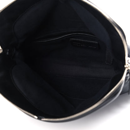 Alexander McQueen Grainy Calfskin Studded Padlock Skull Clutch Black 5 of 14