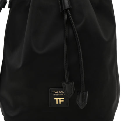 Tom Ford Nylon Small Disco Bucket Bag Black 8 of 10