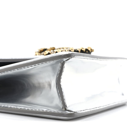 Dolce & Gabbana Metallic Nappa Small Devotion Top Handle Bag Silver 8 of 10