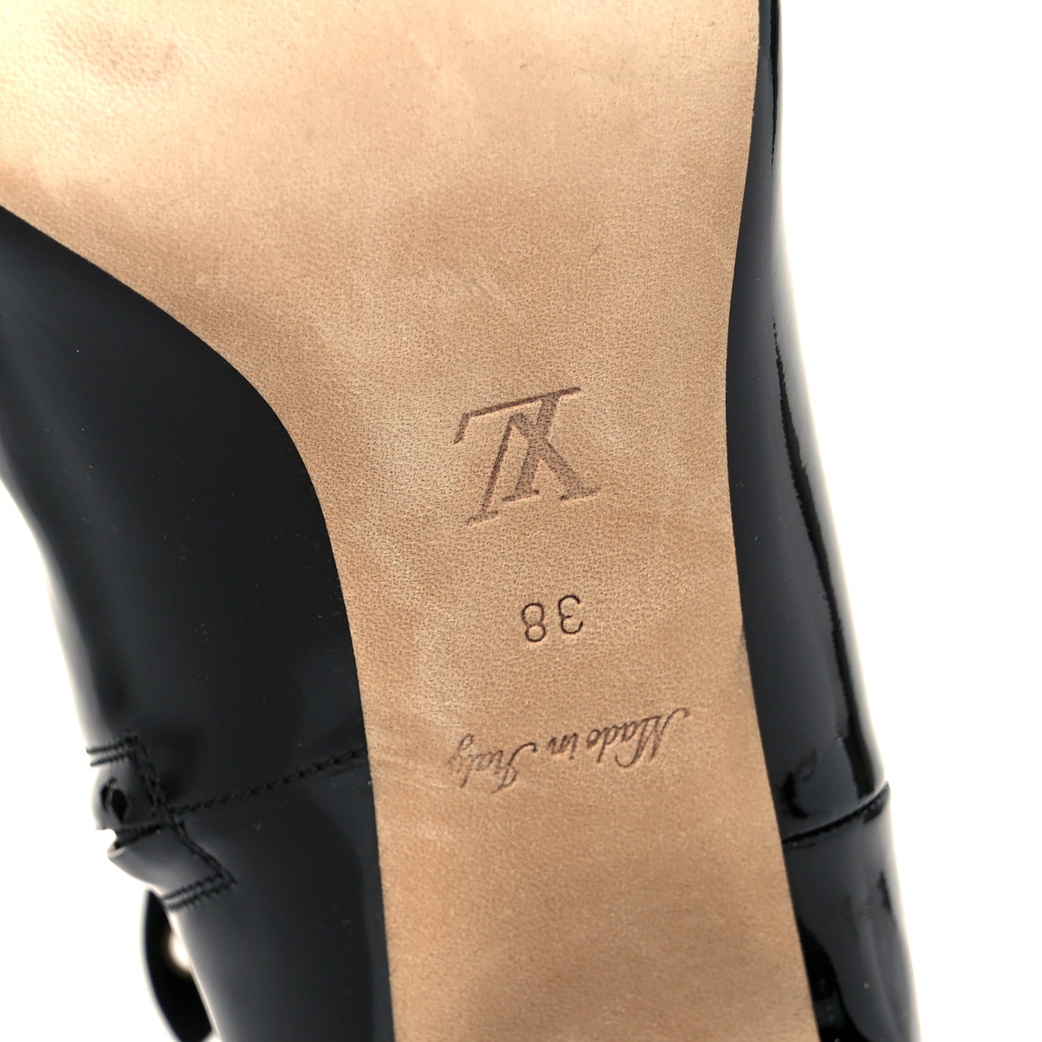 Louis Vuitton Patent Calfskin Shake Ankle Boots 38 Black 7 of 9