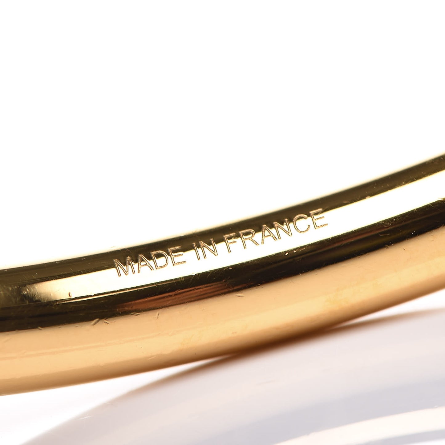 Calfskin Loop 1 Bracelet M Gold Black