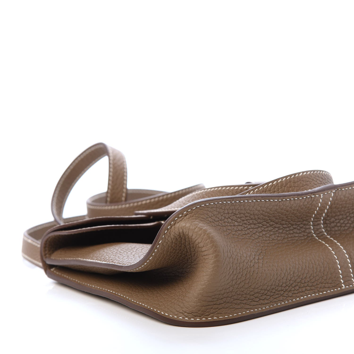 Hermes Taurillon Clemence Halzan 25 Etoupe 7 of 11