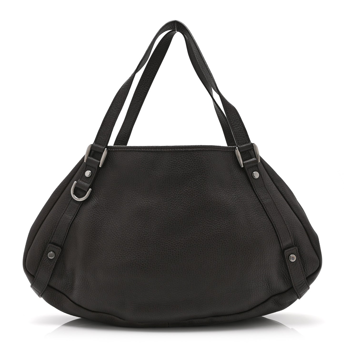 Calfskin Medium Abbey Shoulder Bag Dark Brown