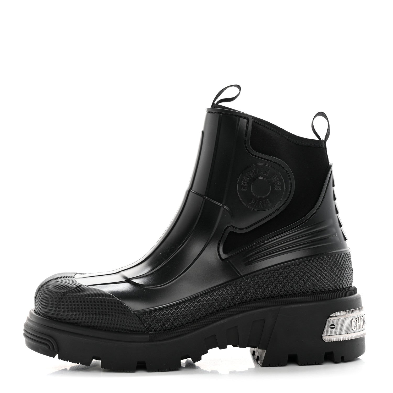 Christian Dior Neoprene Rubber Dior Genesis 30mm Ankle Boots 37 Black 1 of 11