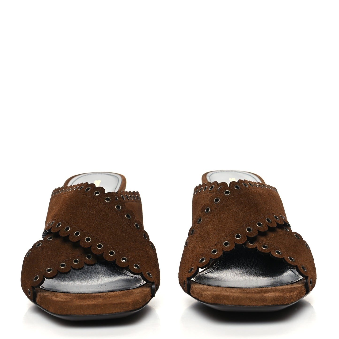 Suede Eyelet LouLou 70 Mules 41 Land