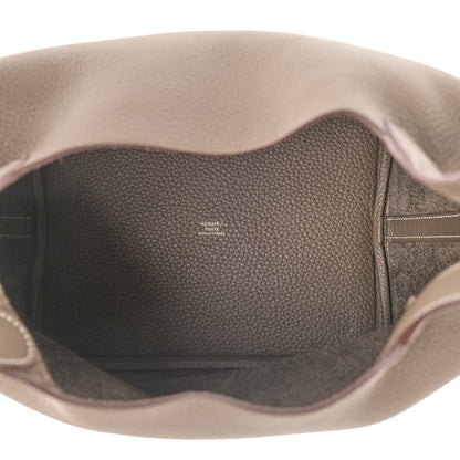 Hermes Taurillon Clemence Picotin Lock 22 MM Etoupe 5 of 9