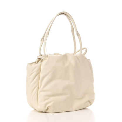 Celine Goatskin Pillow Bucket Bag White 3 of 11