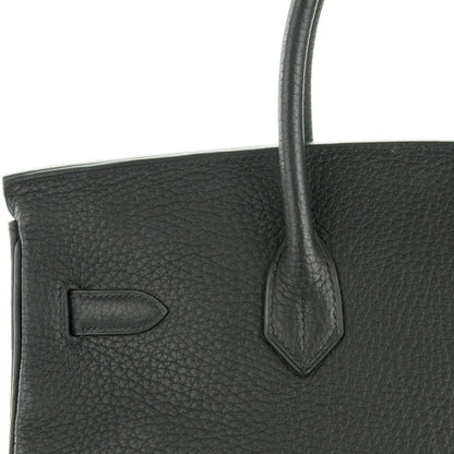Hermes Taurillon Clemence Birkin 35 Black 15 of 24